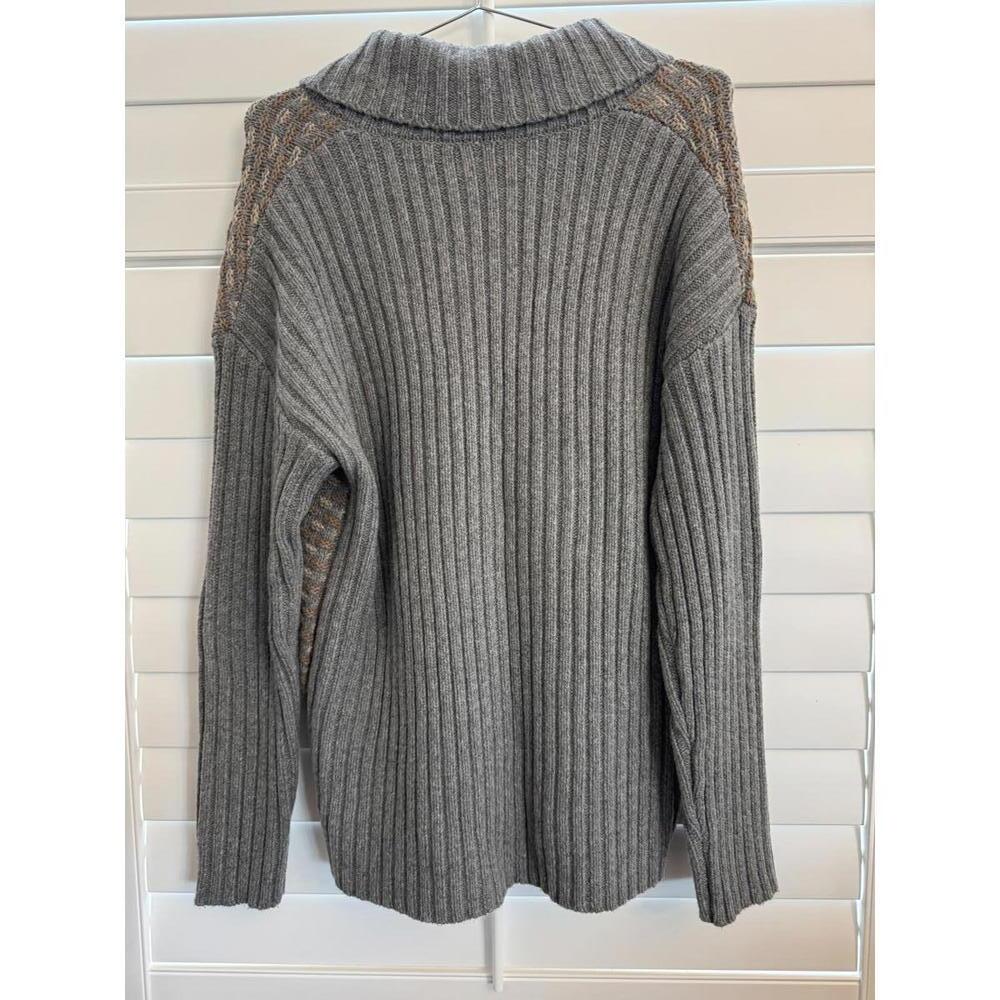 Sundance wool blend button down knit sweater size Medium - Picture 4 of 4
